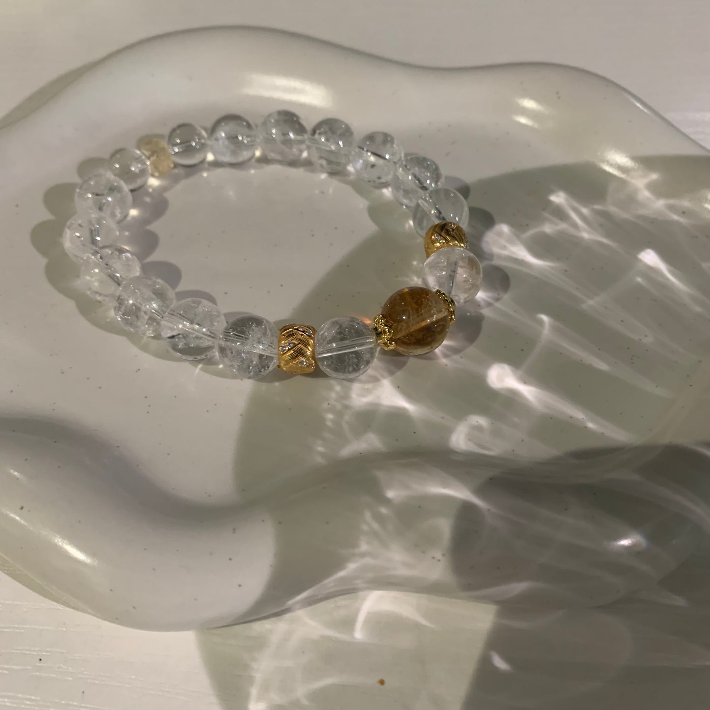 Renewal Power White Crystal Bracelet
