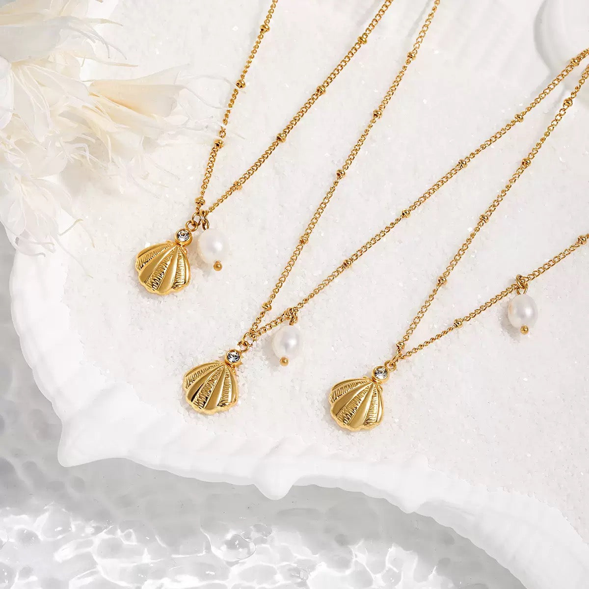 Renewal Power Pearl & Shell Necklace
