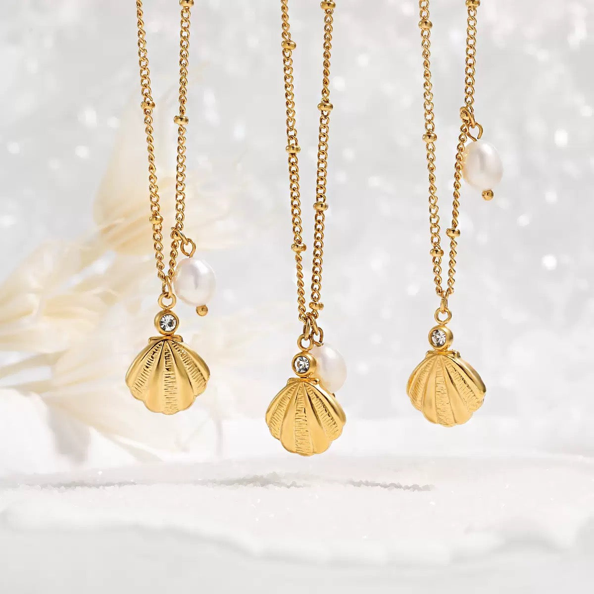 Renewal Power Pearl & Shell Necklace