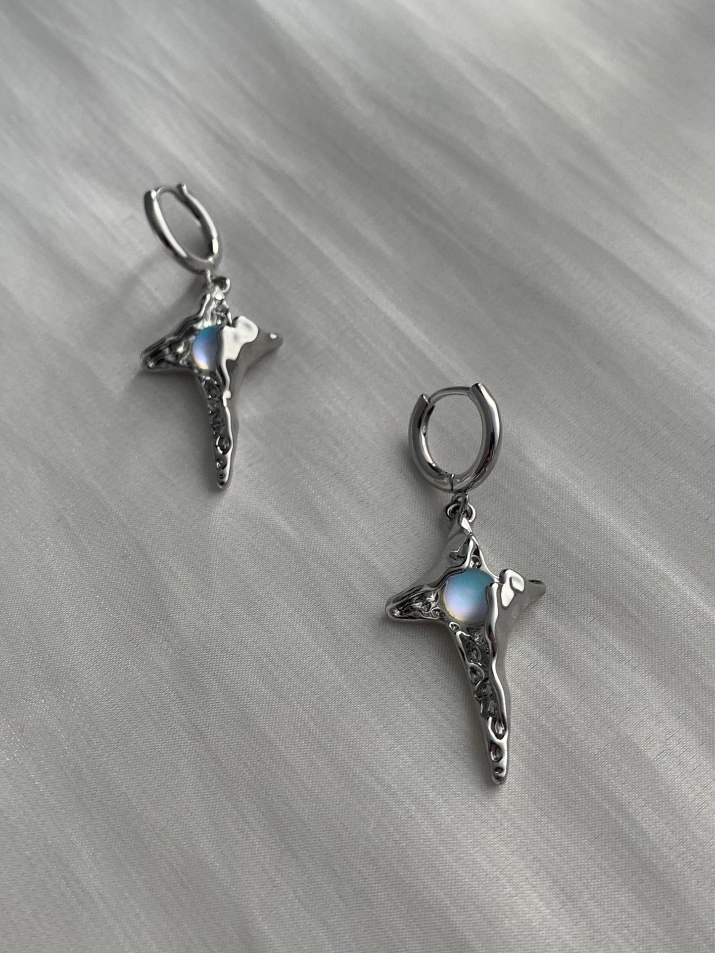 Boucles d'oreilles Hope Power Moonstone Star