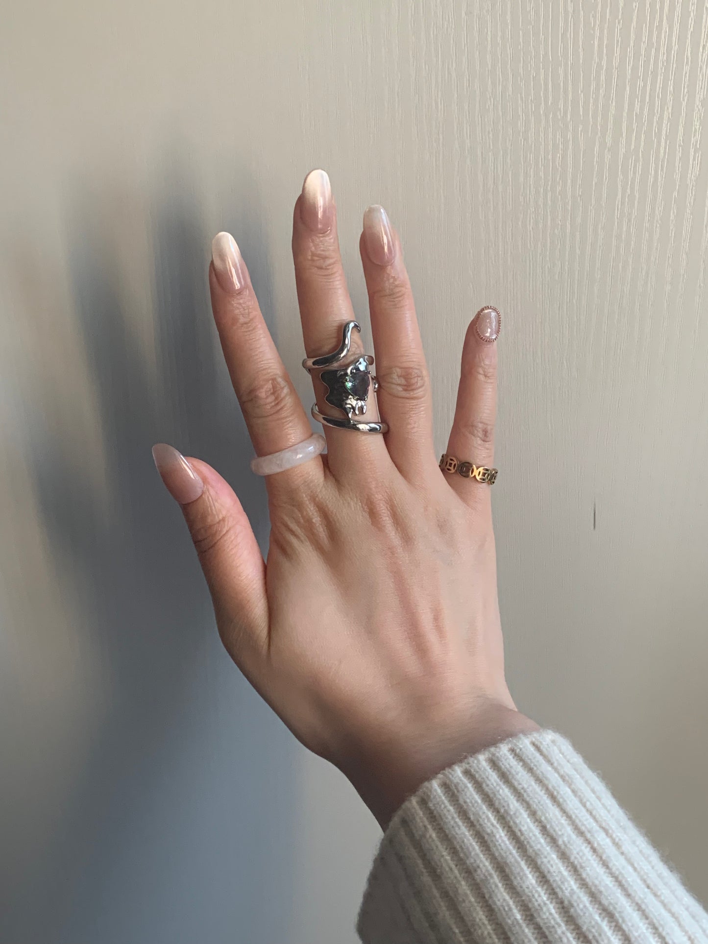 Spirit Power Moonstone Love Knot Ring