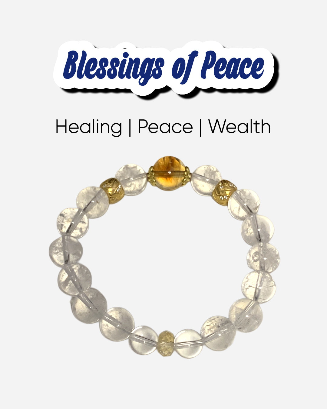 Renewal Power White Crystal Bracelet