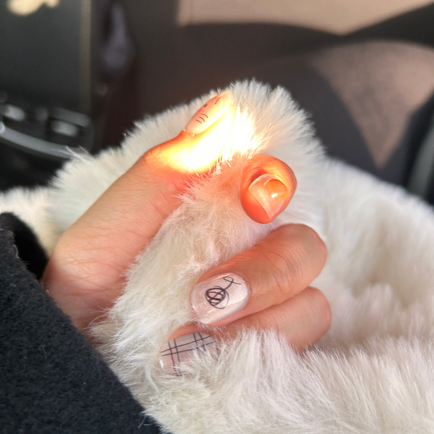 Non-toxic white nail polish for dogs from Joy Power, perfect for special occasions.