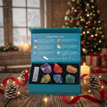Zodiac Natural Crystal Stone Gift Box