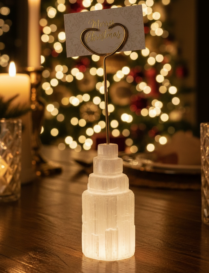 Selenite Card Holder