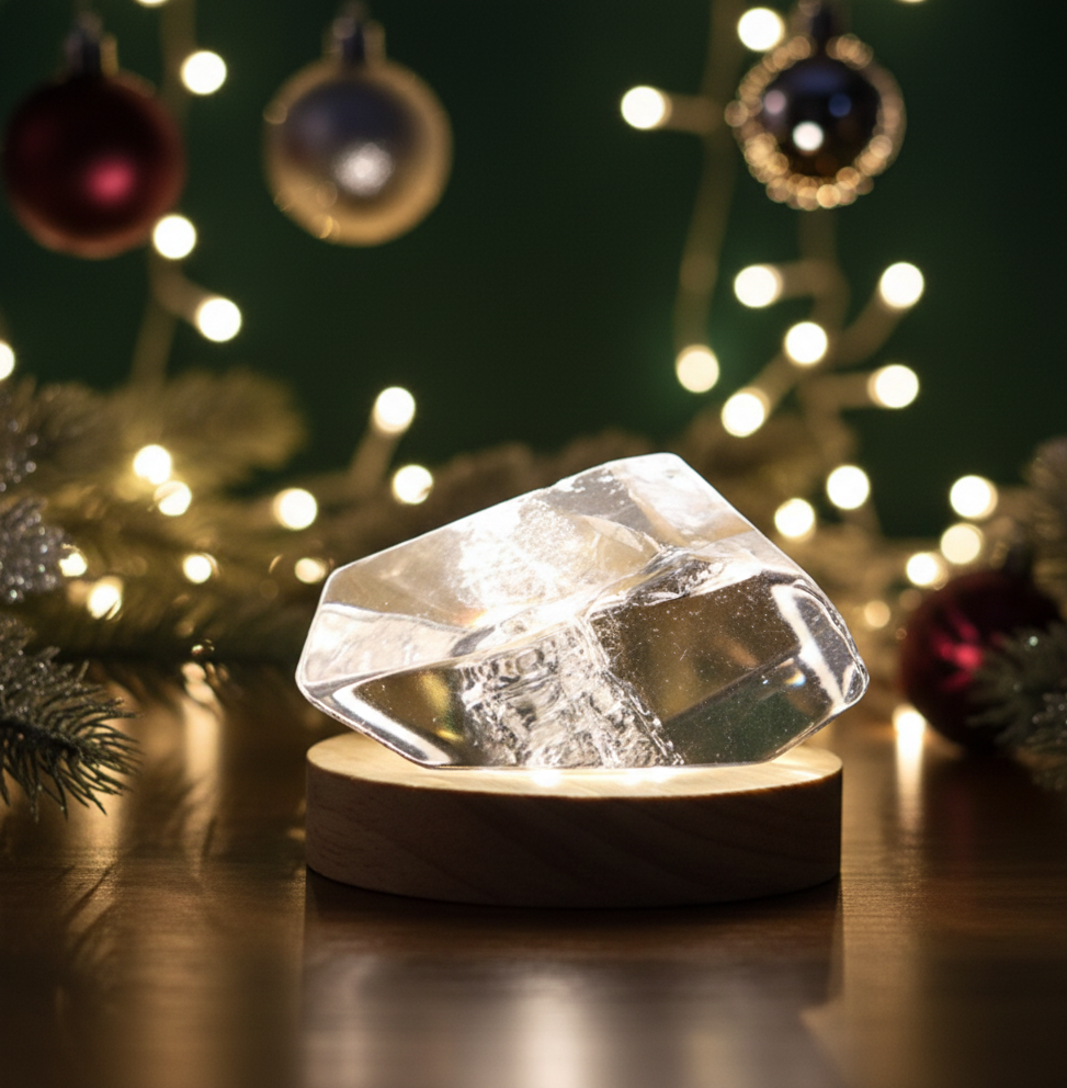 Natural Crystal Geometric Night Light 3pcs