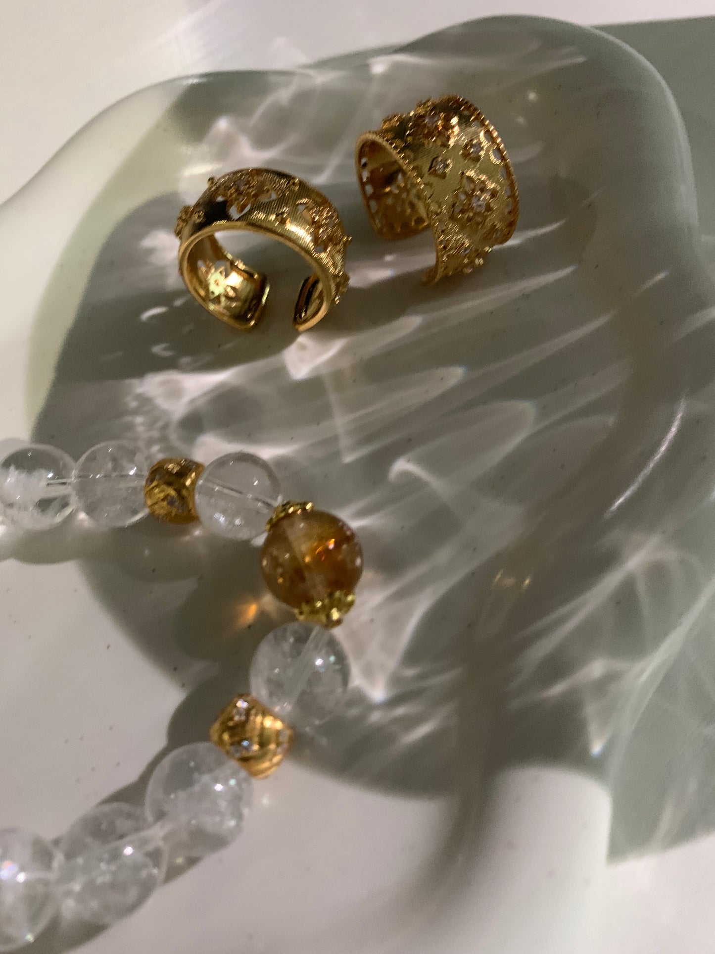 Renewal Power White Crystal Bracelet