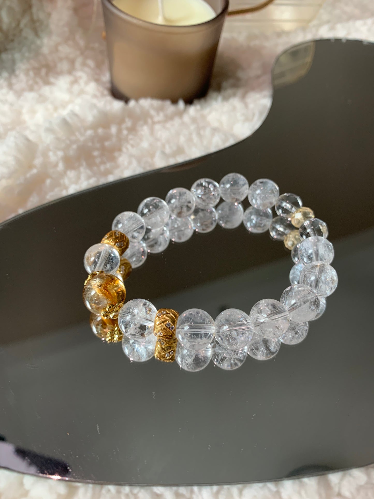 Renewal Power White Crystal Bracelet