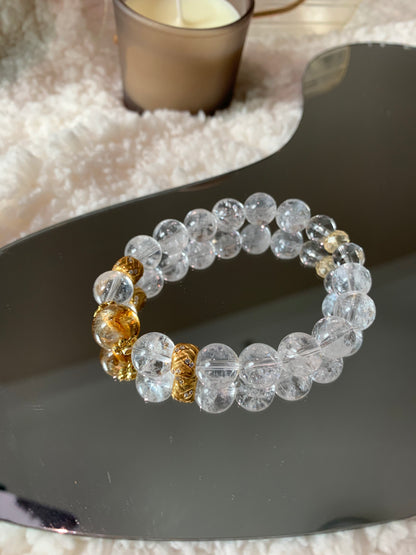 Renewal Power White Crystal Bracelet