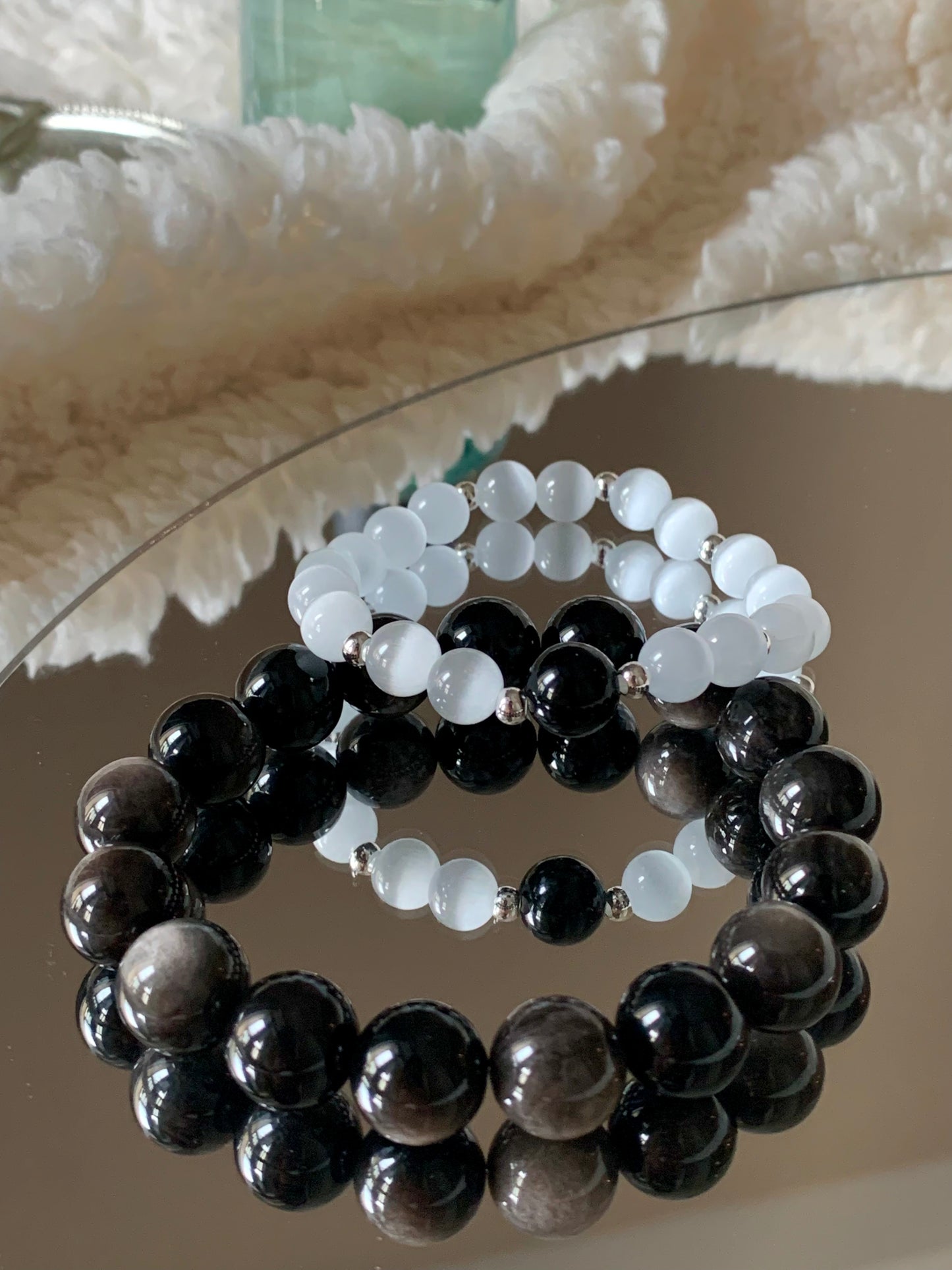 Harmony Power 12mm Obsidian Bracelet
