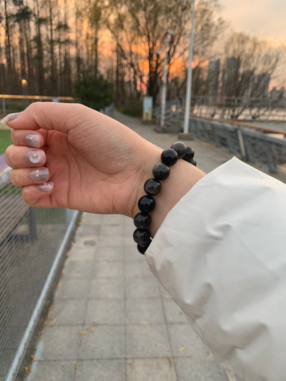 Harmony Power 12mm Obsidian Bracelet