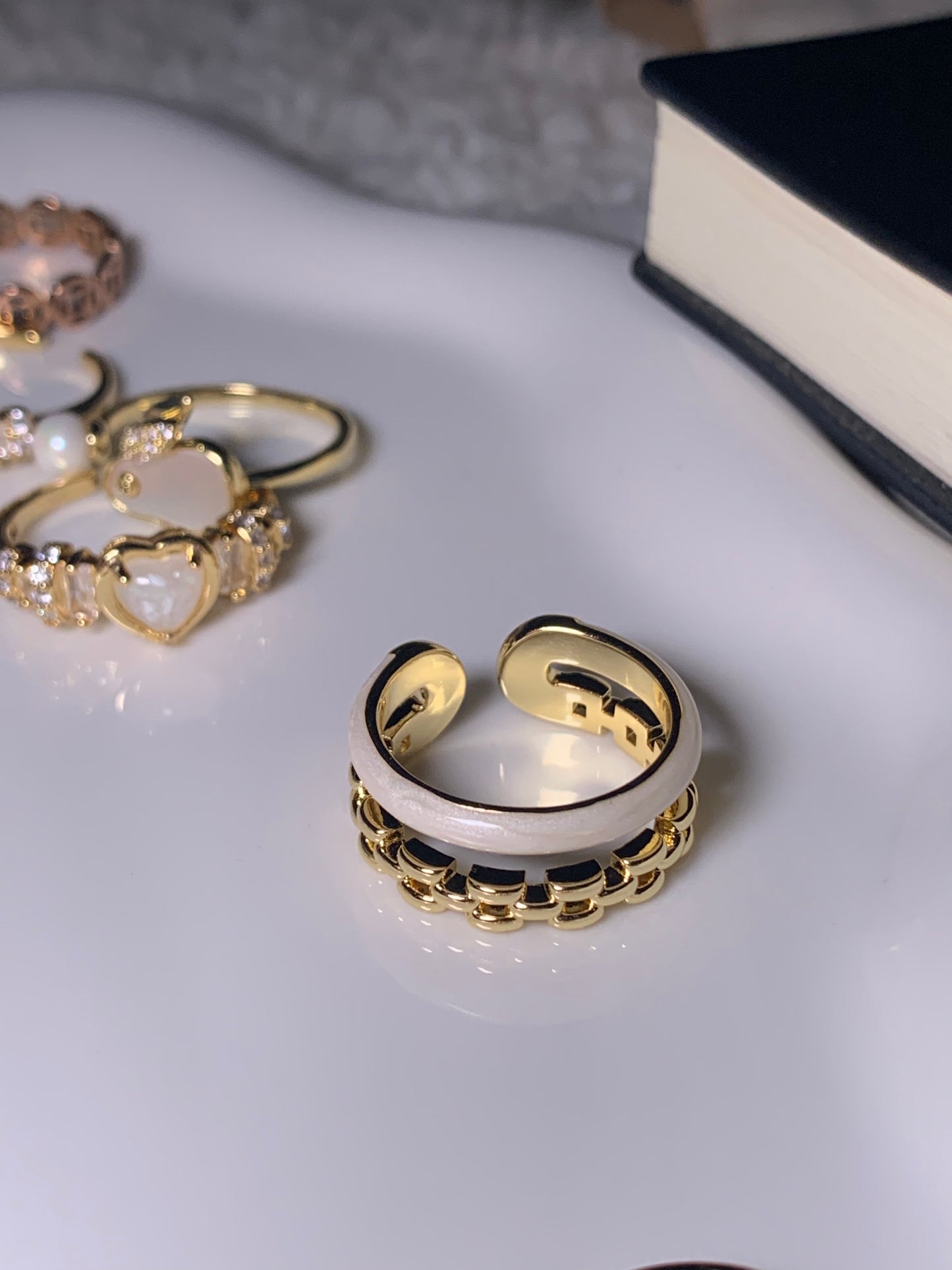 Harmony Power Unity Link Gold Ring