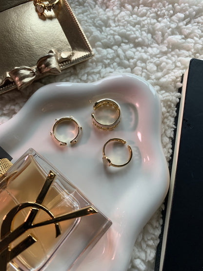 Harmony Power Cat Eye Hollow Ring
