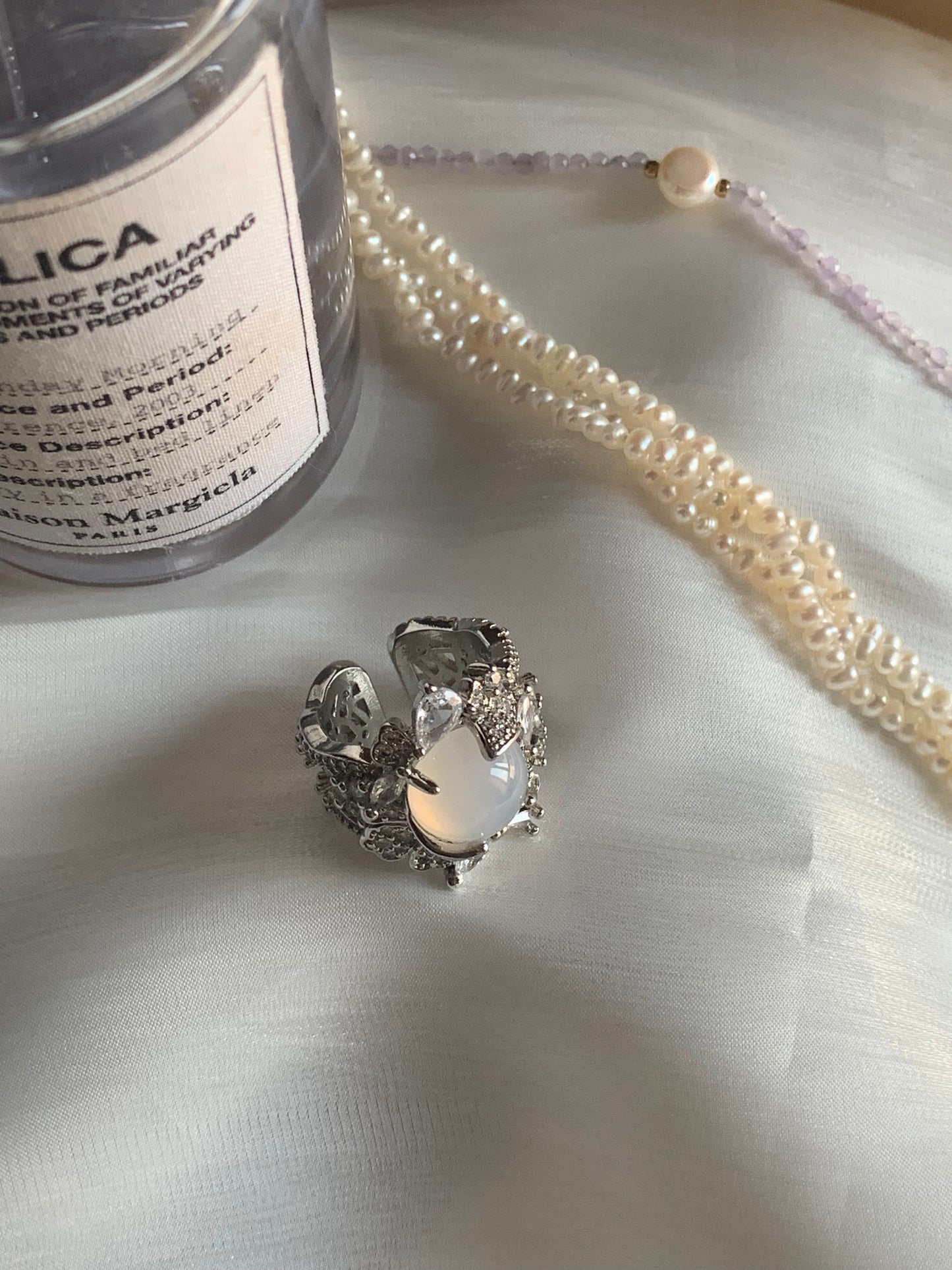 Spiritual Power White Jade Ring