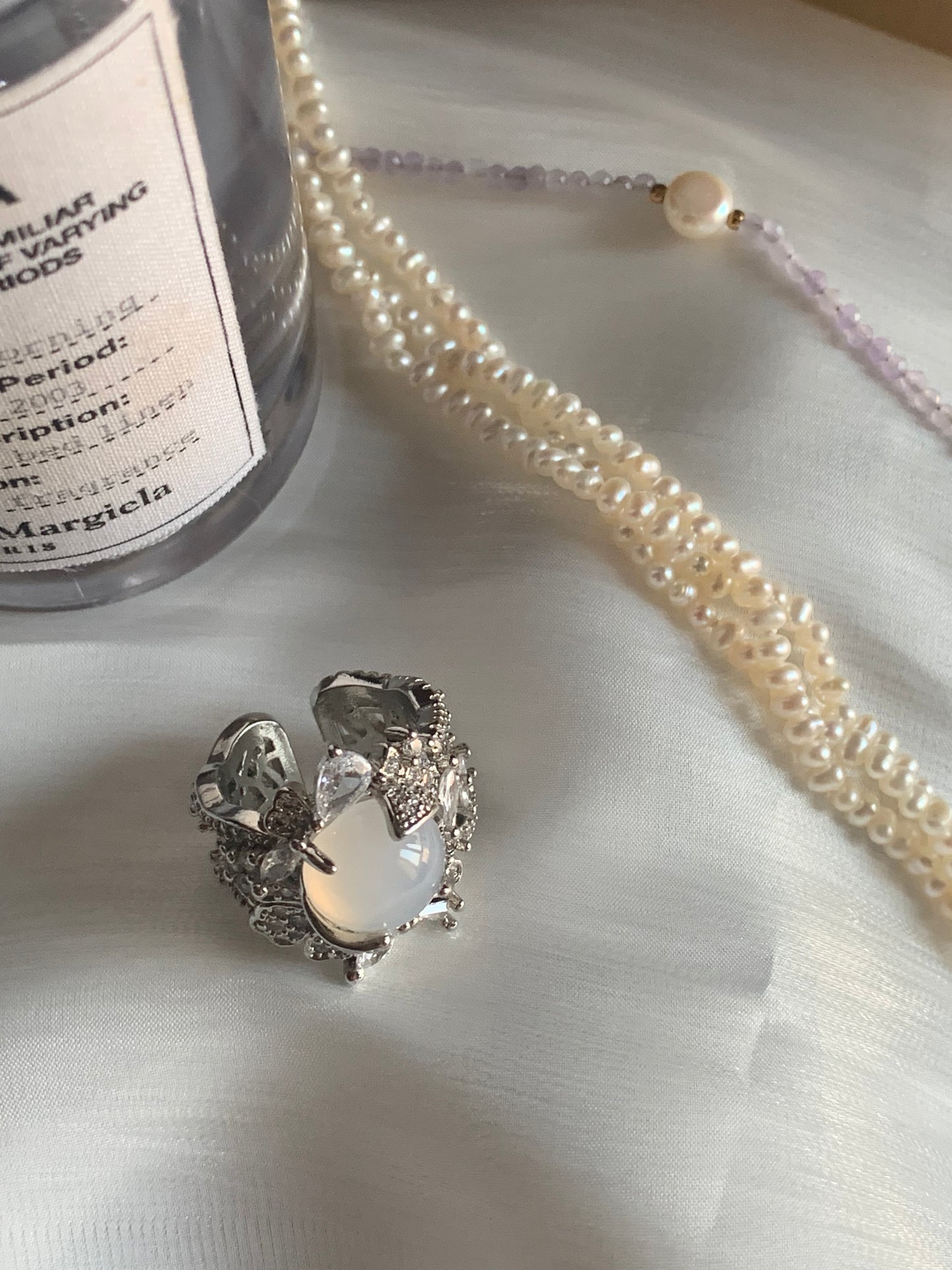 Spiritual Power White Jade Ring