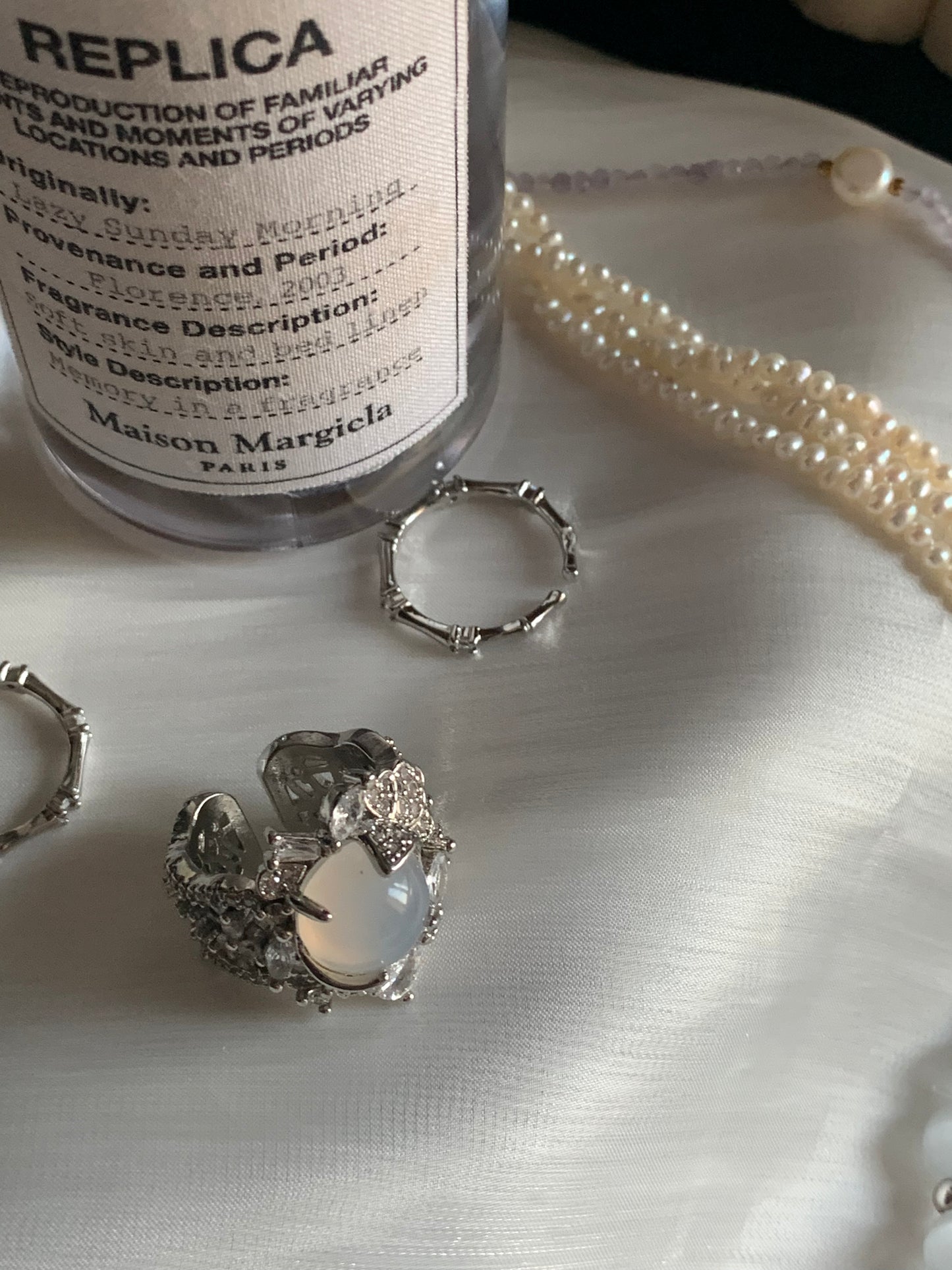 Spiritual Power White Jade Ring
