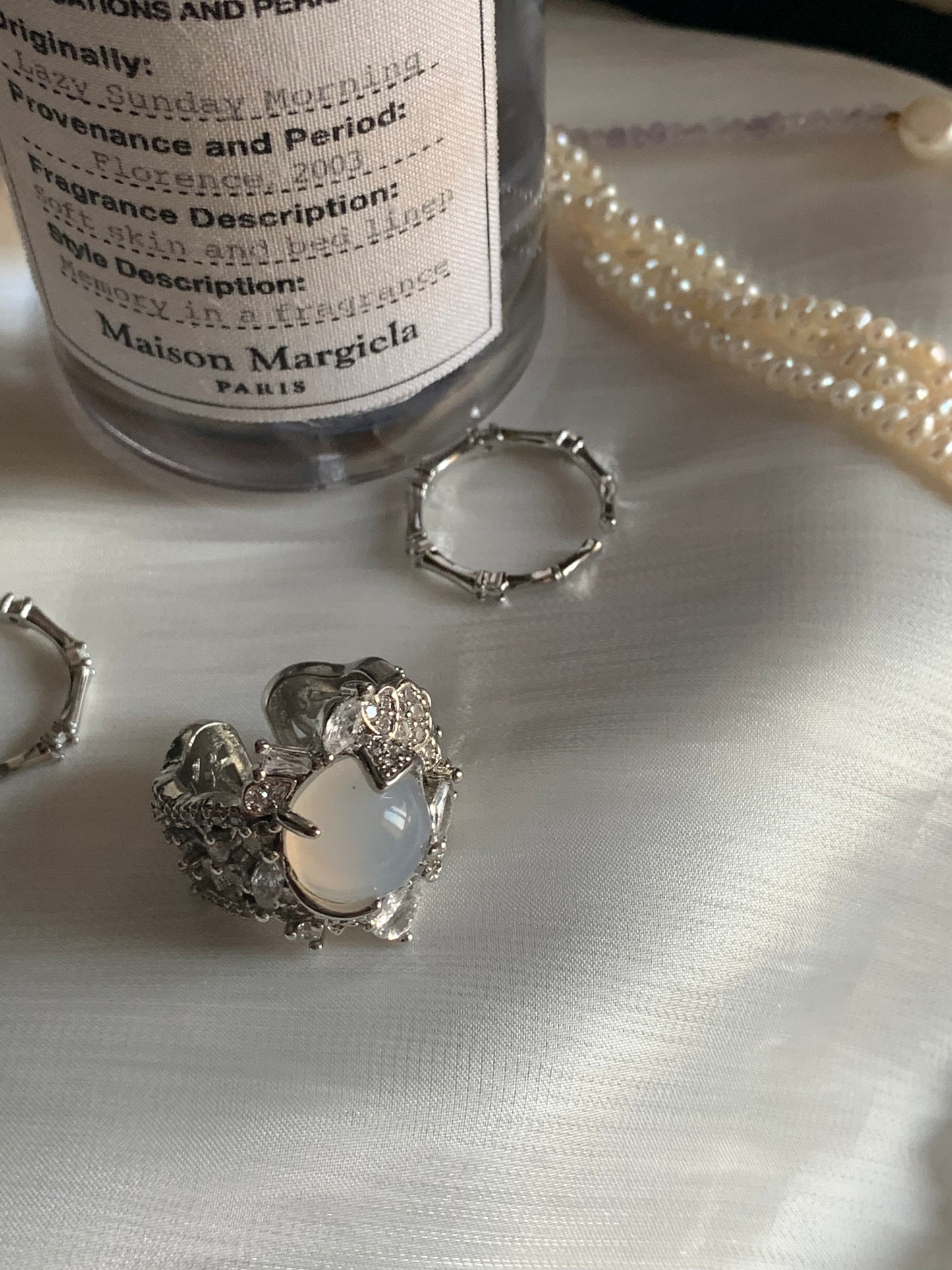 Spiritual Power White Jade Ring