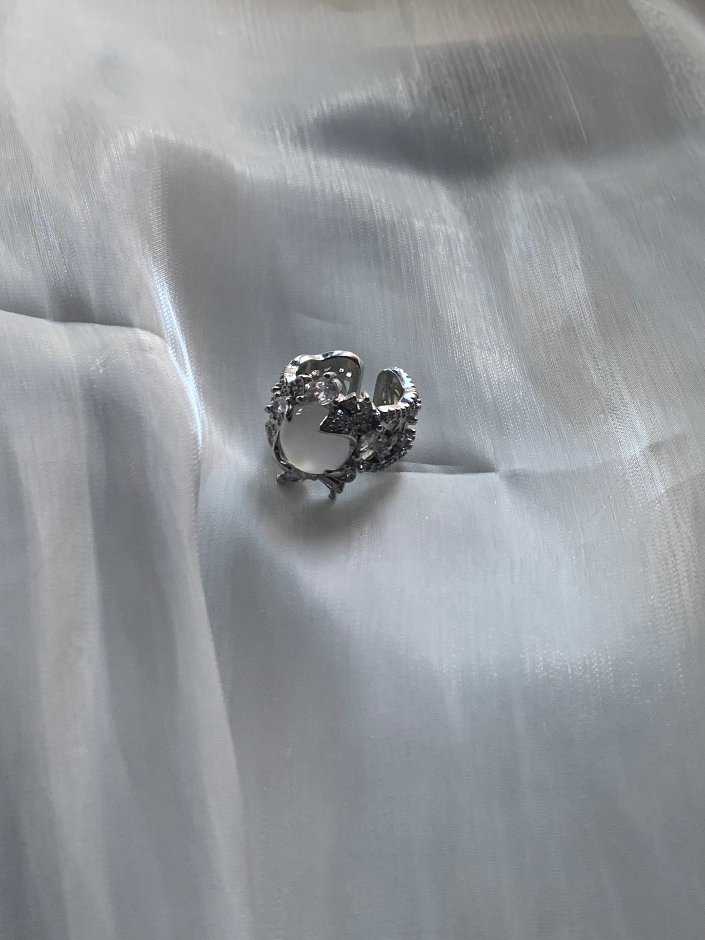 Spiritual Power White Jade Ring