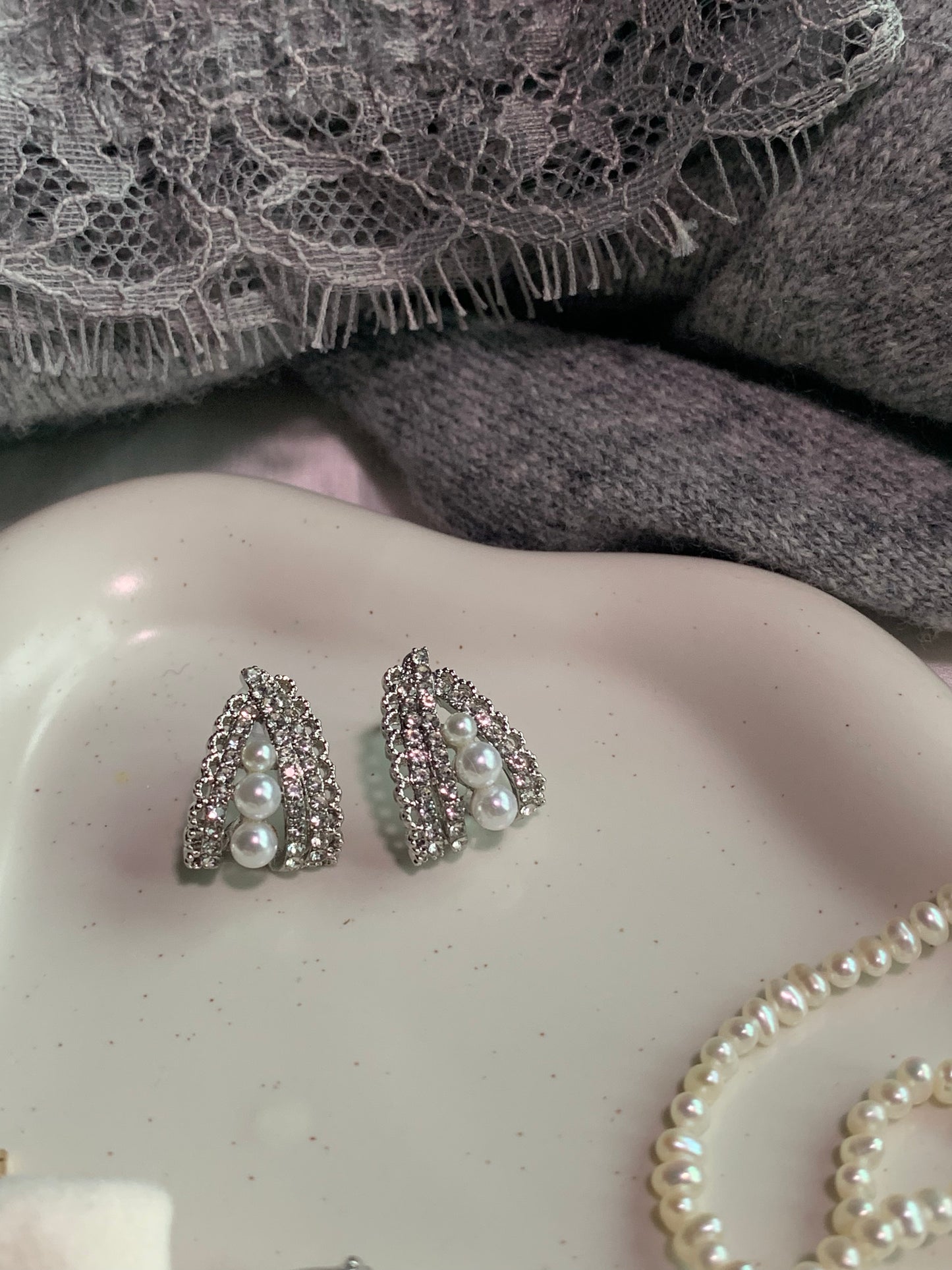 Joy Power Ballerina Pearl Earrings