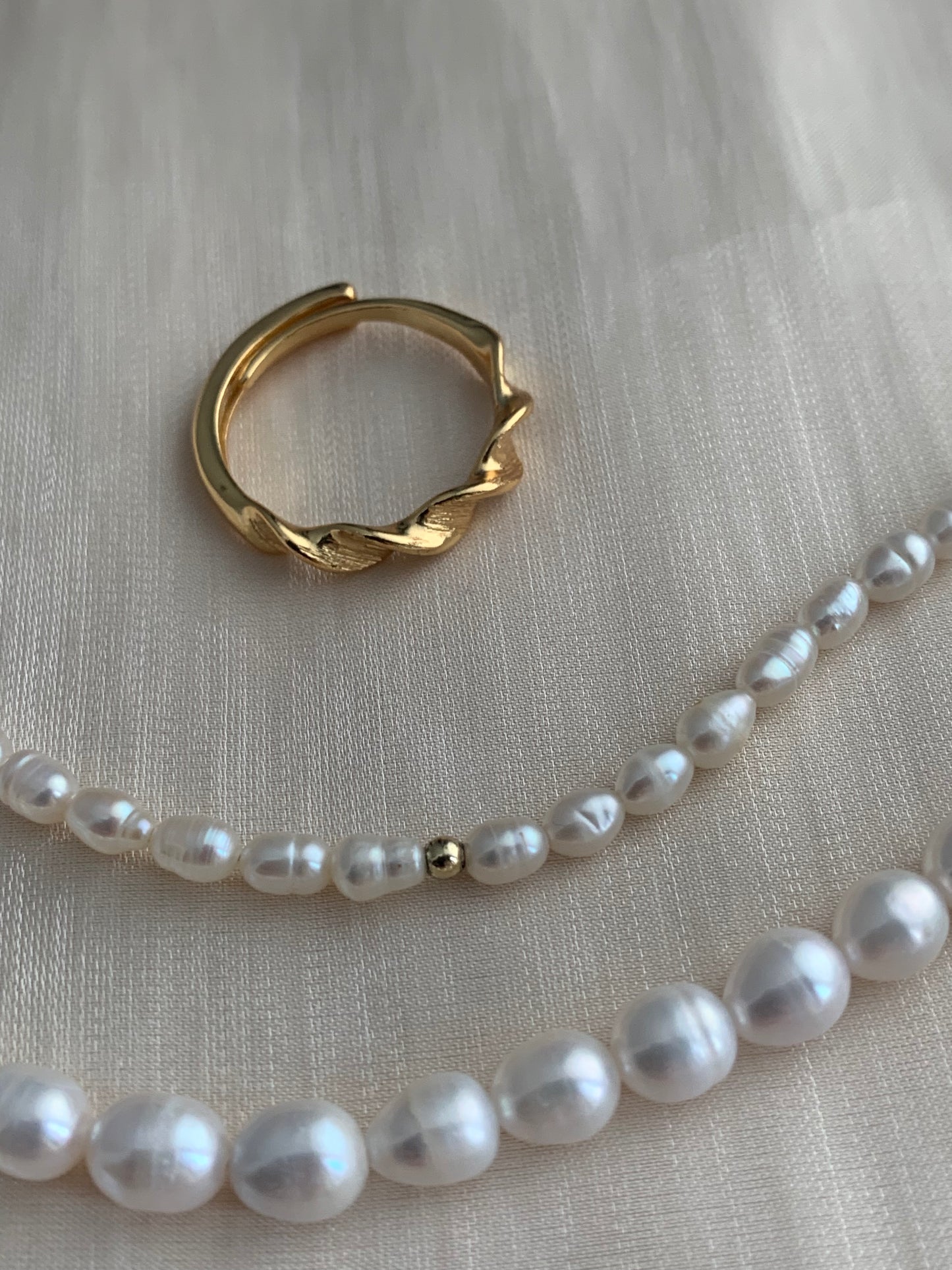 Harmony Power Twisted Gold Ring