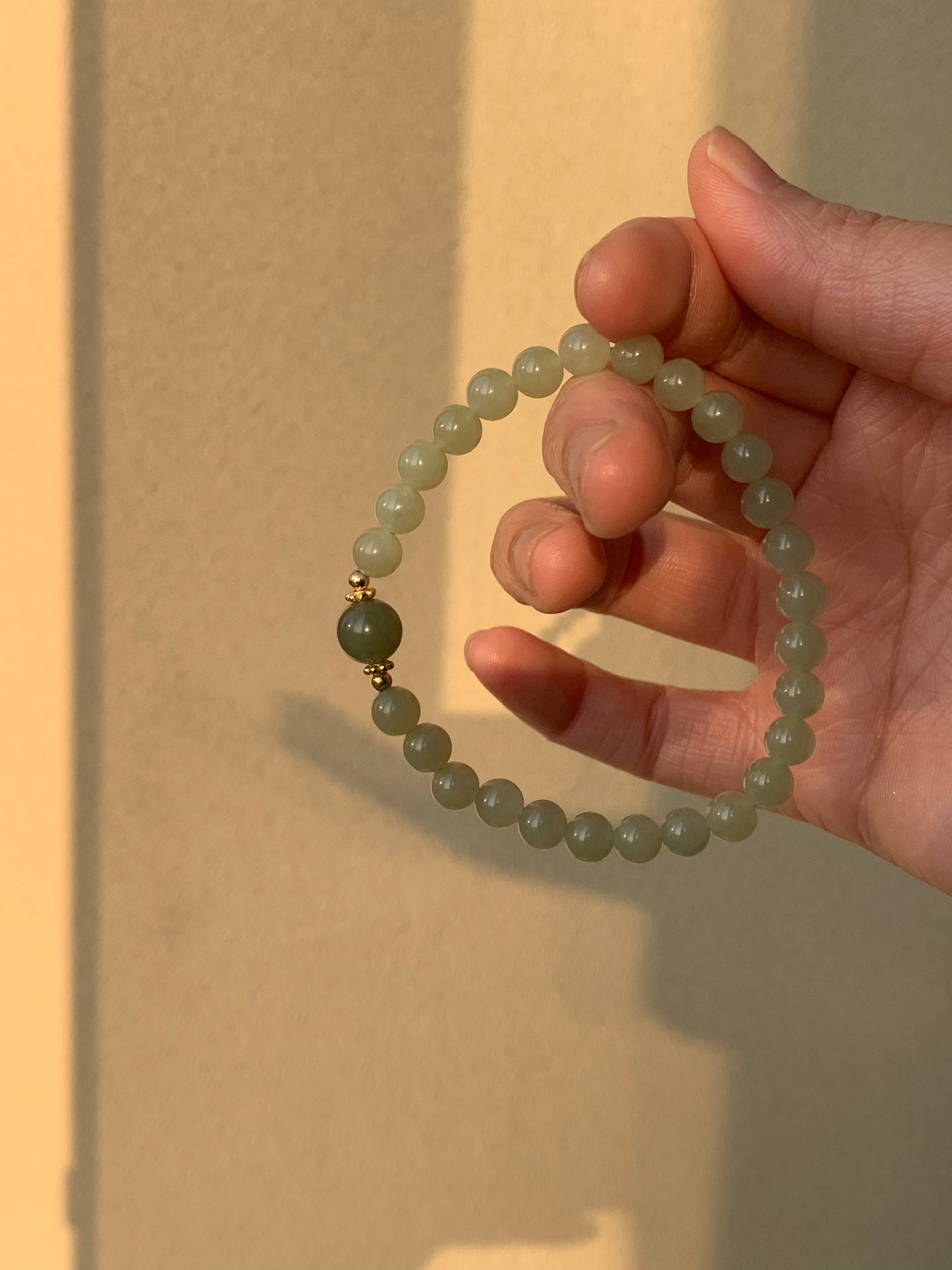 Harmony Power Peace Jade Bracelet