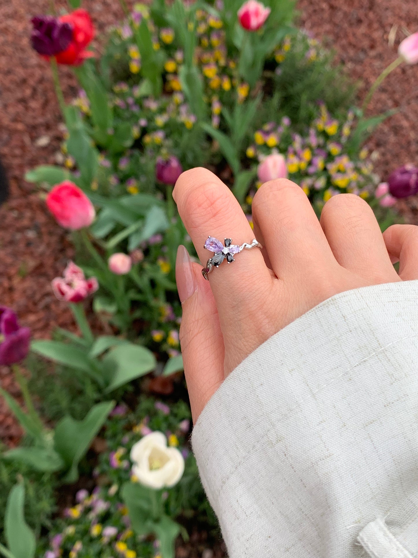 Fortune Power Violet Blossom Ring