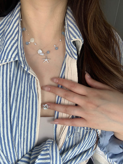 Courage Power Starfish Pearl Choker