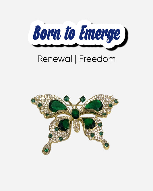 Renewal Power Antique Butterfly Brooch