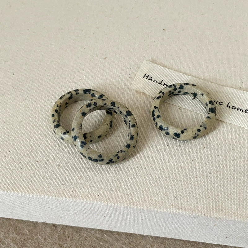 Dotted Stone Ring: A trendy ring with dotted stone design, perfect for adding a unique touch.