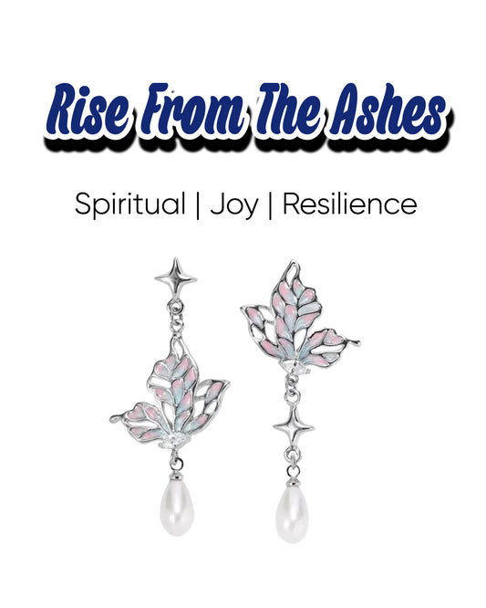 Dream Power Pearl & Butterfly Drop Earrings