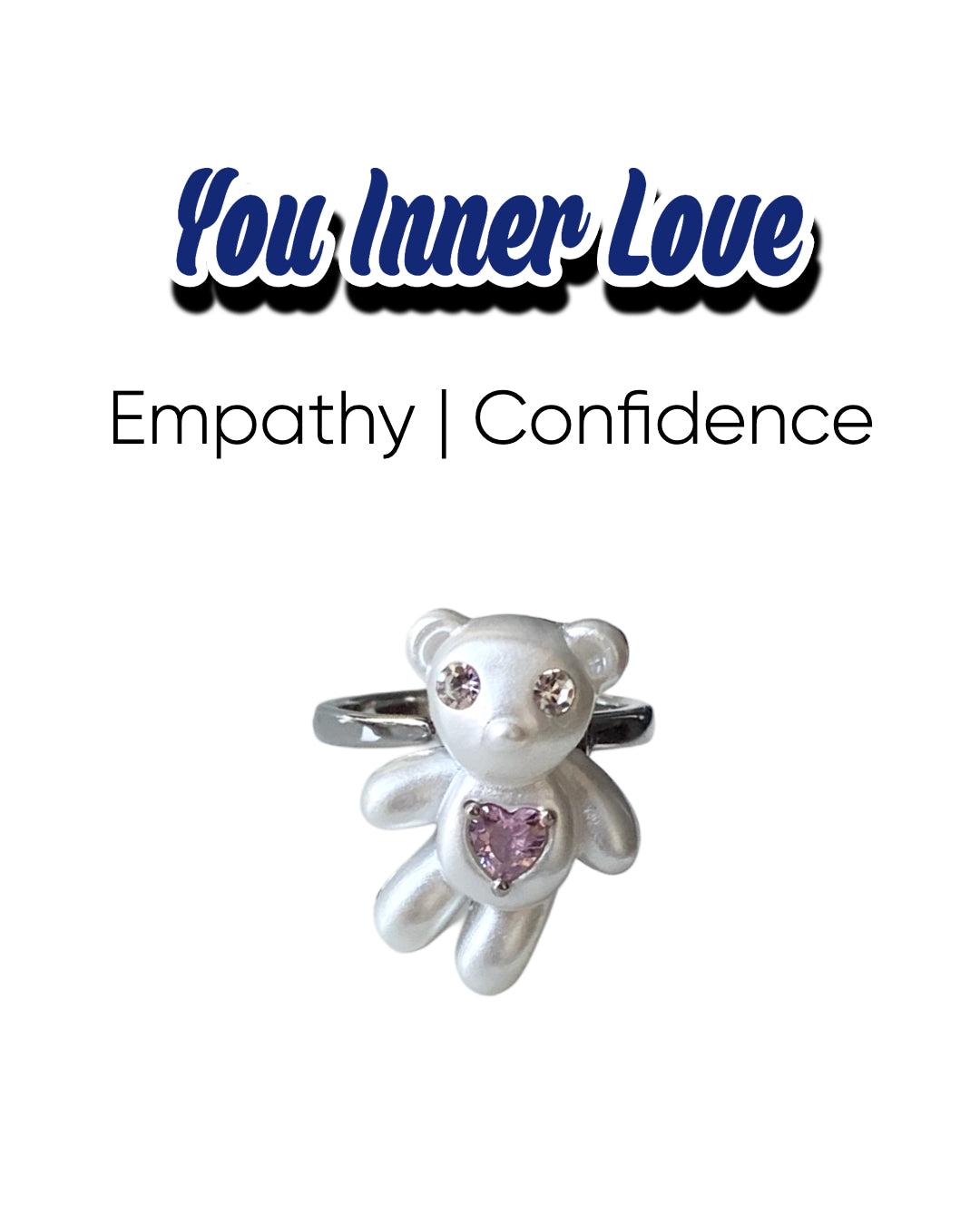 Love Power Hearfelt Bear Ring