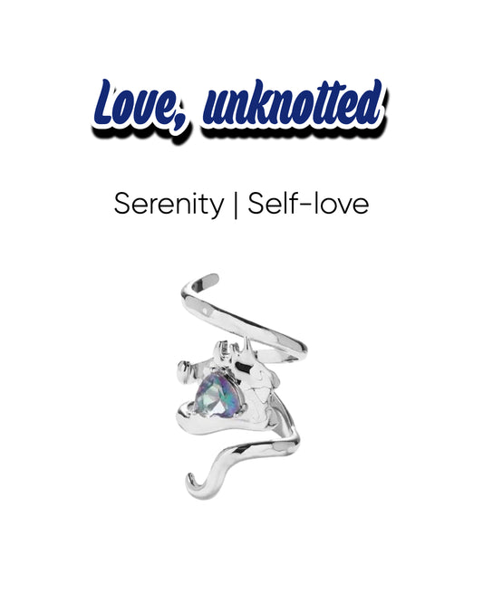 Spirit Power Moonstone Love Knot Ring