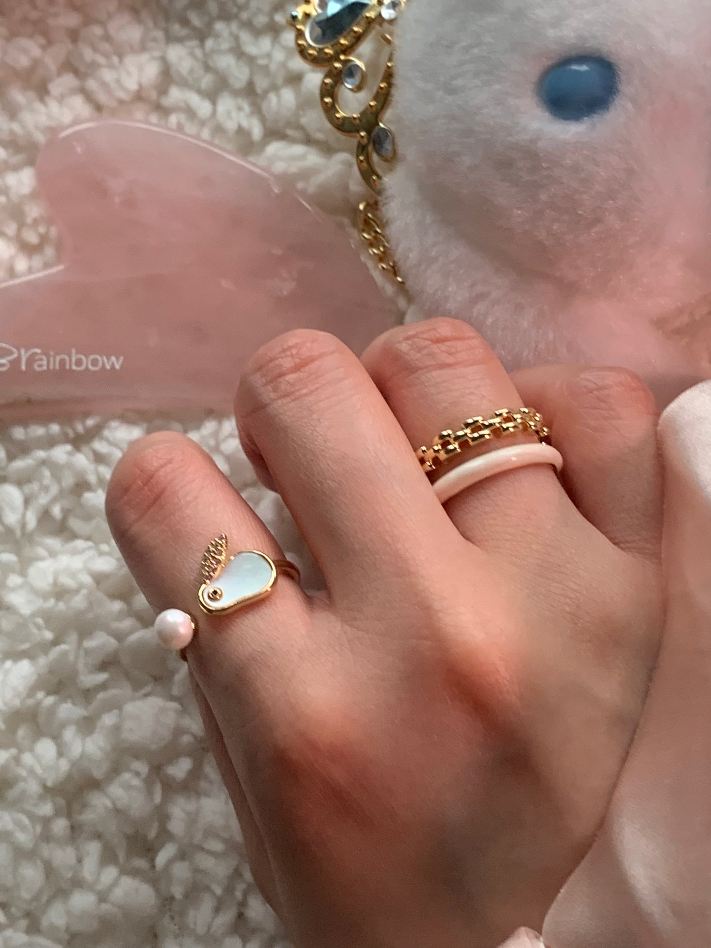 An elegant gold bunny ring, embodying themes of renewal and the power of new beginnings.