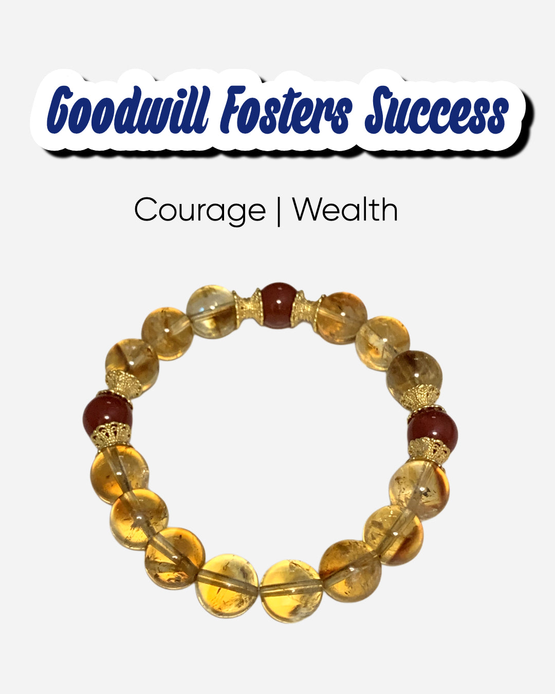Abundance Power Goodwill Citrine Bracelet