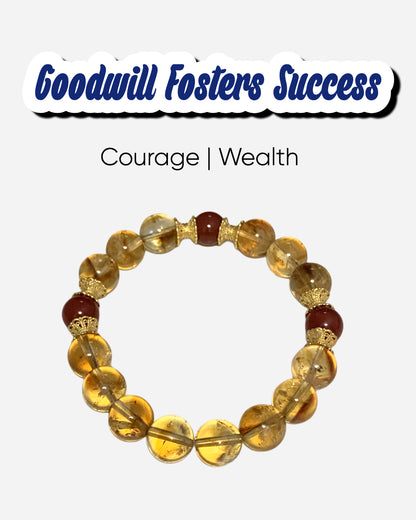 Abundance Power Goodwill Citrine Bracelet