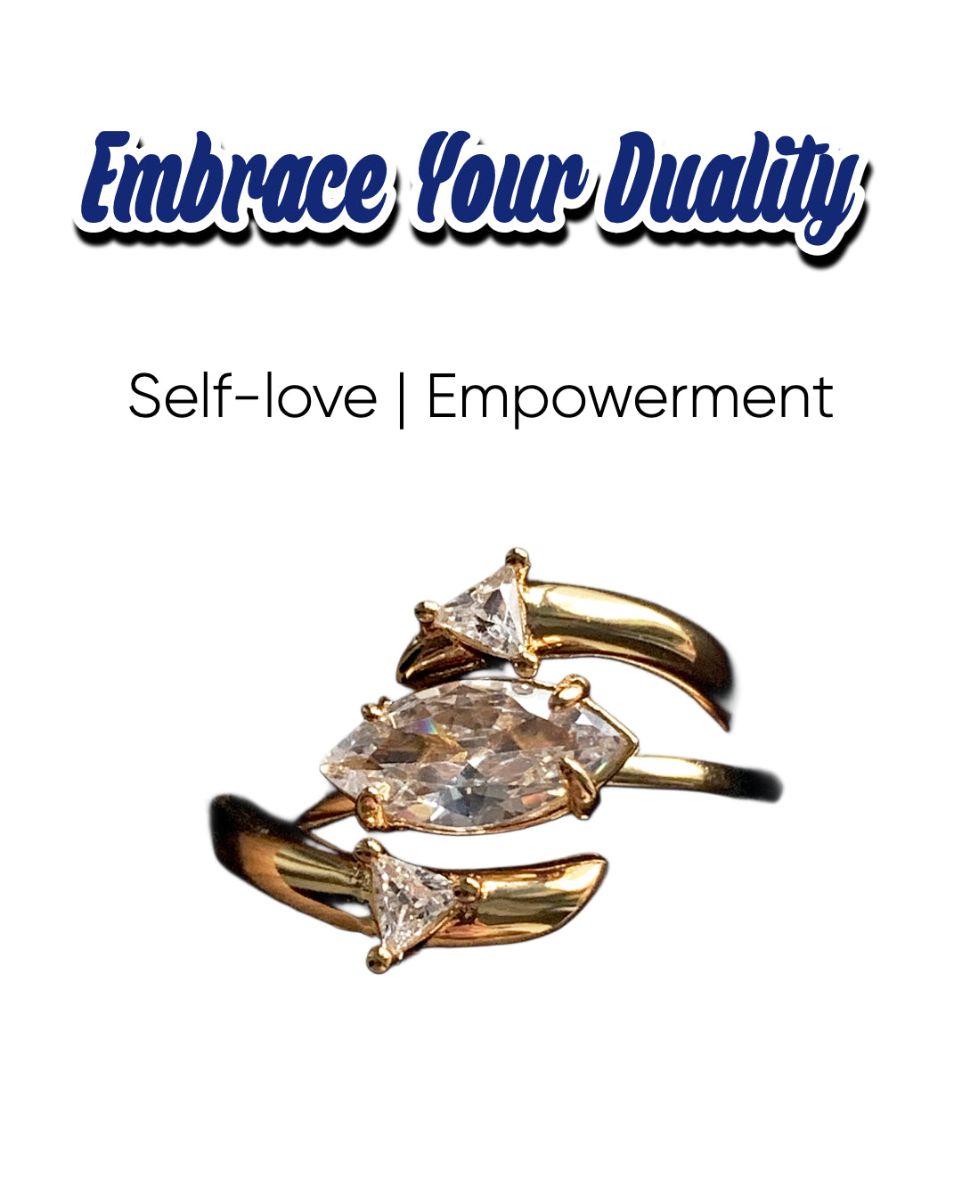 Spiritual Power Marquise 2-in-1 Rings Set