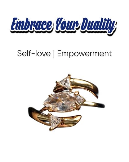 Spiritual Power Marquise 2-in-1 Rings Set