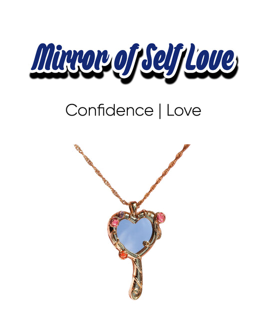 Spiritual Power Rose Mirror Necklace