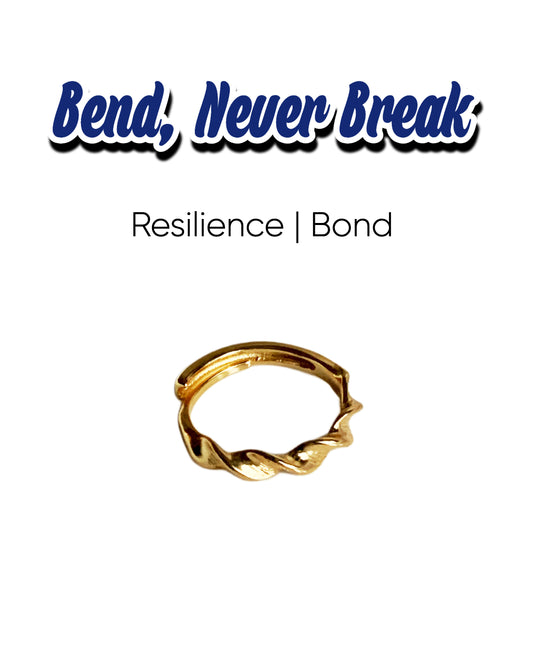 Harmony Power Twisted Gold Ring