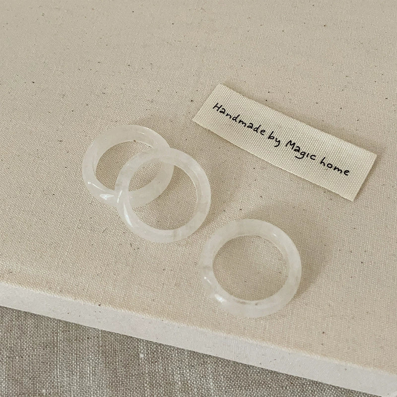White Crystal Ring: A sparkling ring featuring a beautiful white crystal, perfect for any occasion.