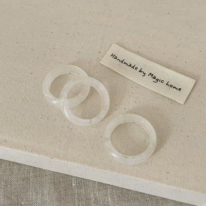 White Crystal Ring: A sparkling ring featuring a beautiful white crystal, perfect for any occasion.